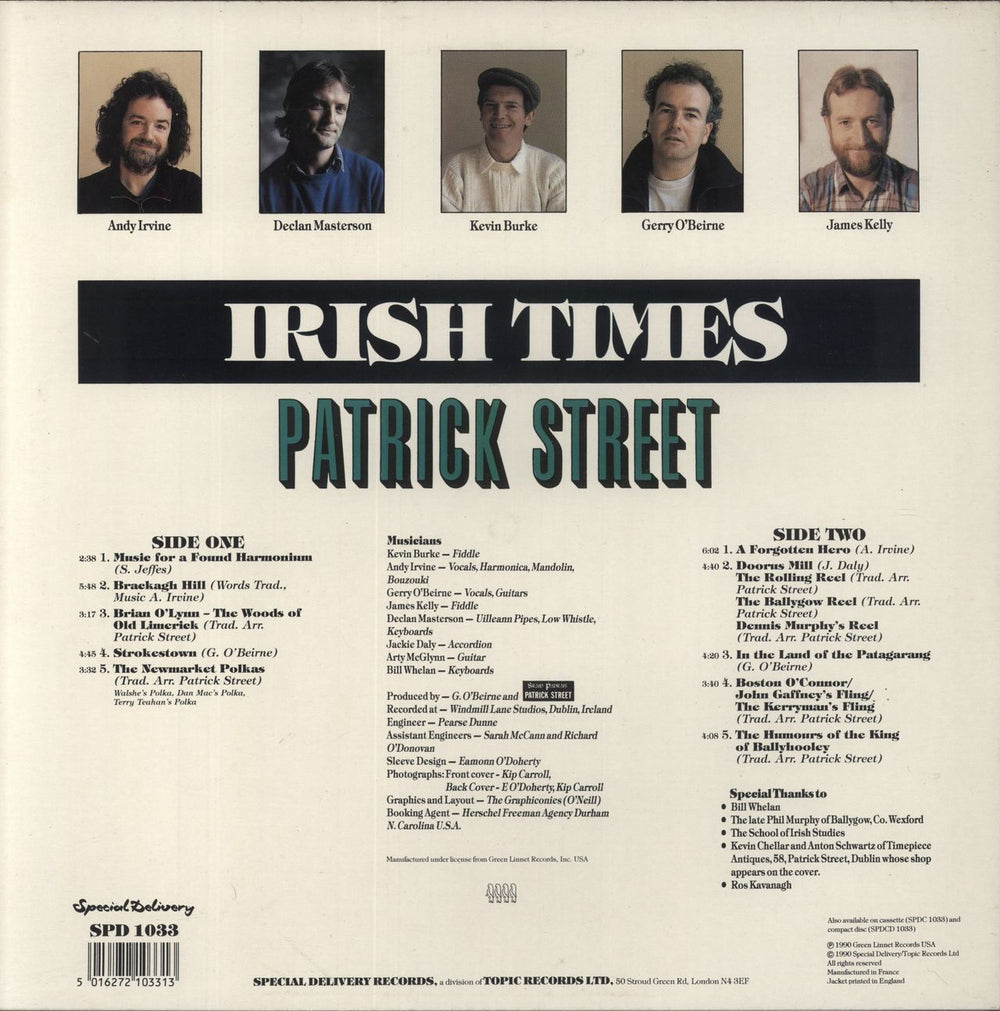 Patrick Street Irish Times UK vinyl LP album (LP record) 5016272103313