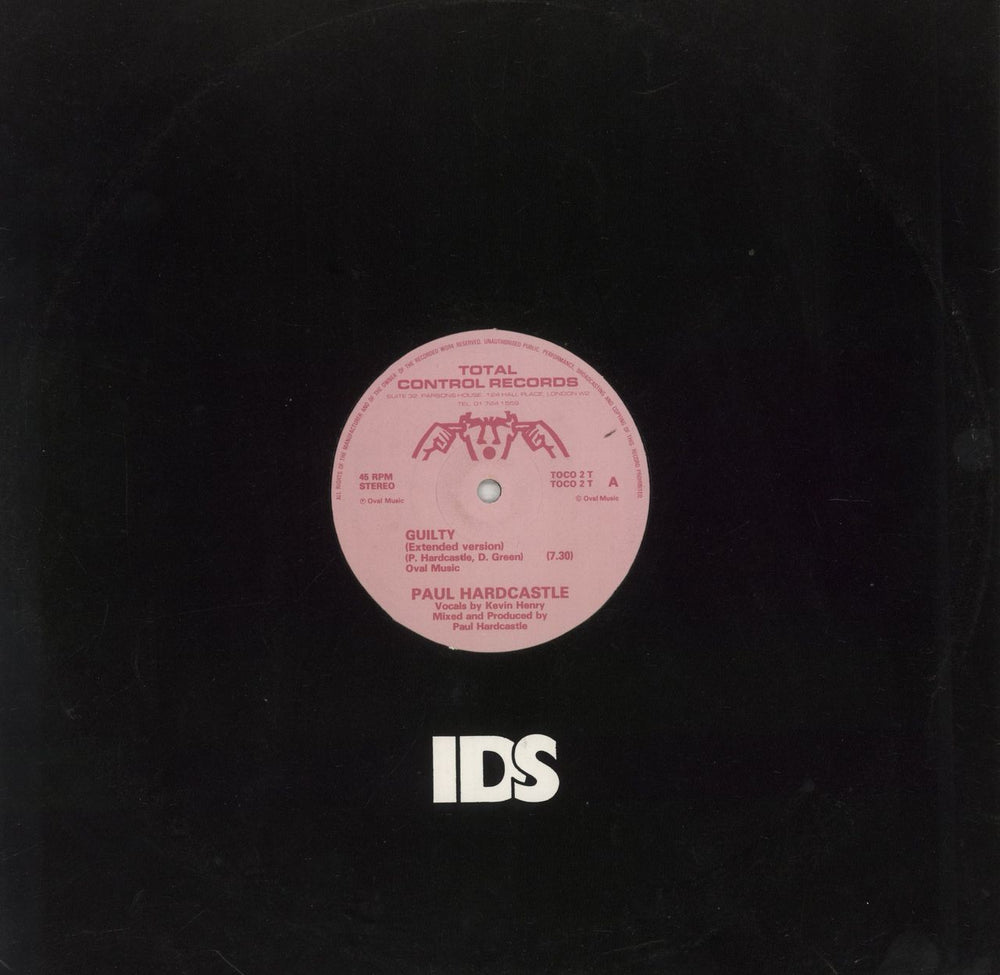 Paul Hardcastle Guilty UK 12" vinyl single (12 inch record / Maxi-single) TOCO2T