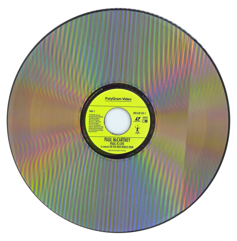 Paul McCartney and Wings Paul Is Live - Shrink US laserdisc / lazerdisc MCCLZPA876673