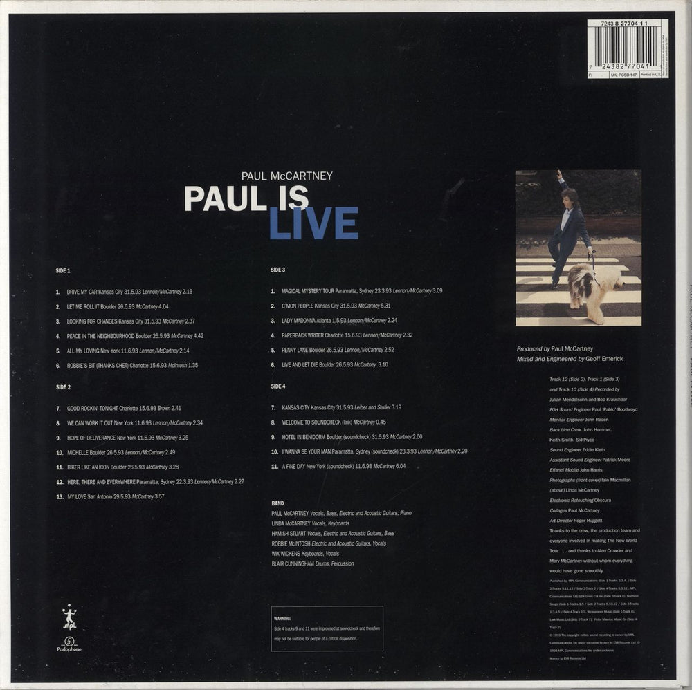 Paul McCartney and Wings Paul Is Live UK 2-LP vinyl record set (Double LP Album) MCC2LPA60367