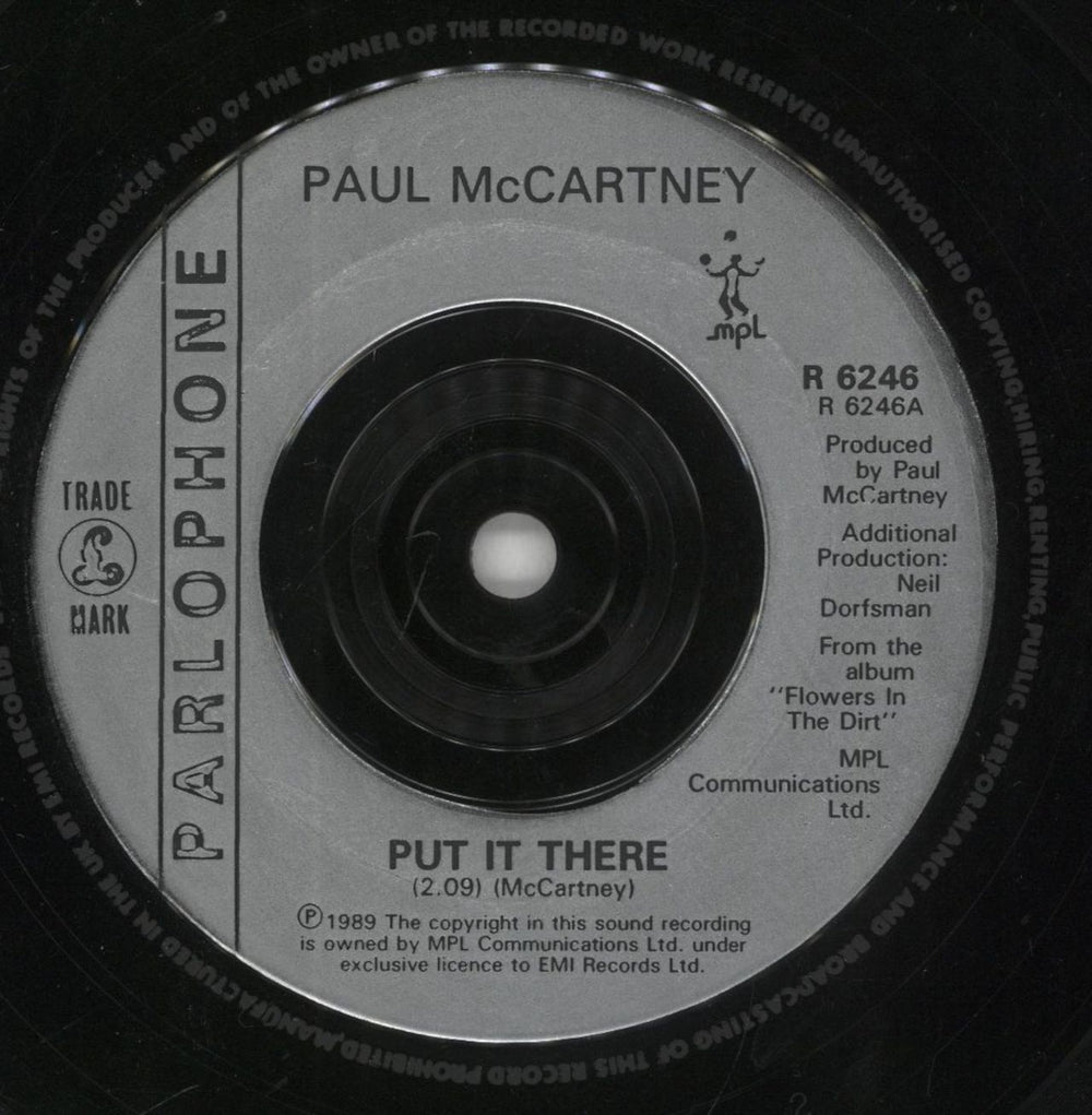 Paul McCartney and Wings Put It There UK 7" vinyl single (7 inch record / 45) MCC07PU34263