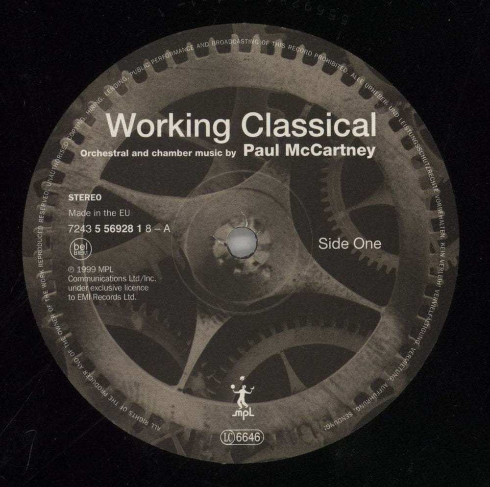 Paul McCartney and Wings Working Classical UK 2-LP vinyl record set (Double LP Album) MCC2LWO593375
