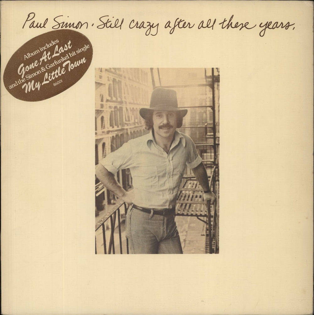 Paul Simon Still Crazy After All These Years + hype sticker UK vinyl LP album (LP record) CBS86001