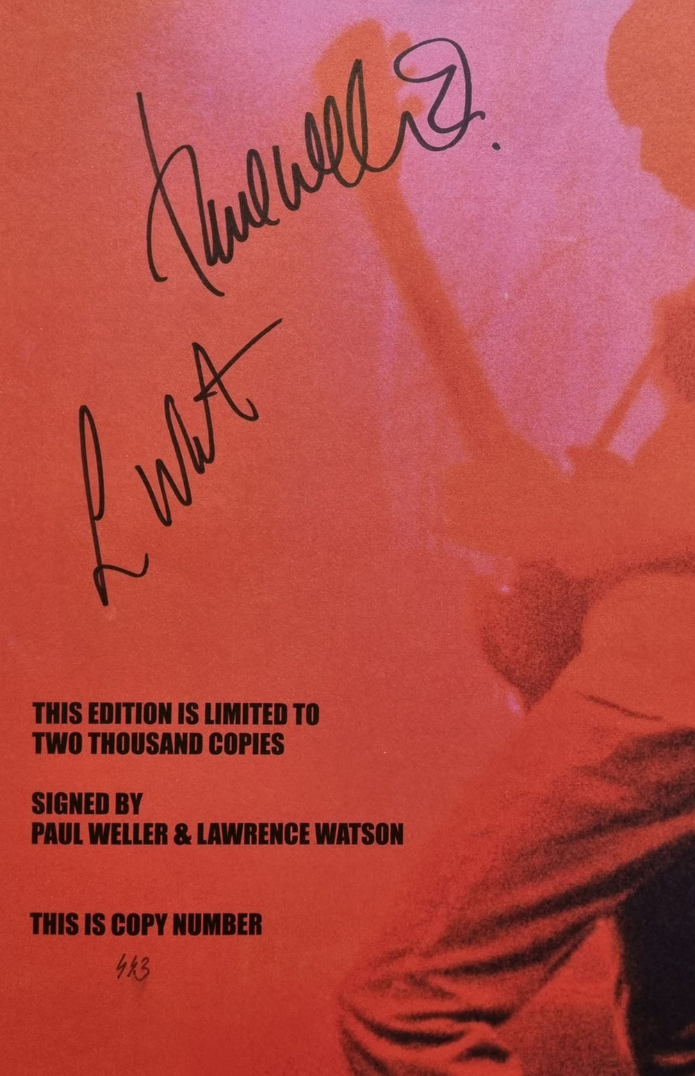 Paul Weller Into Tomorrow - Collectors Edition UK book