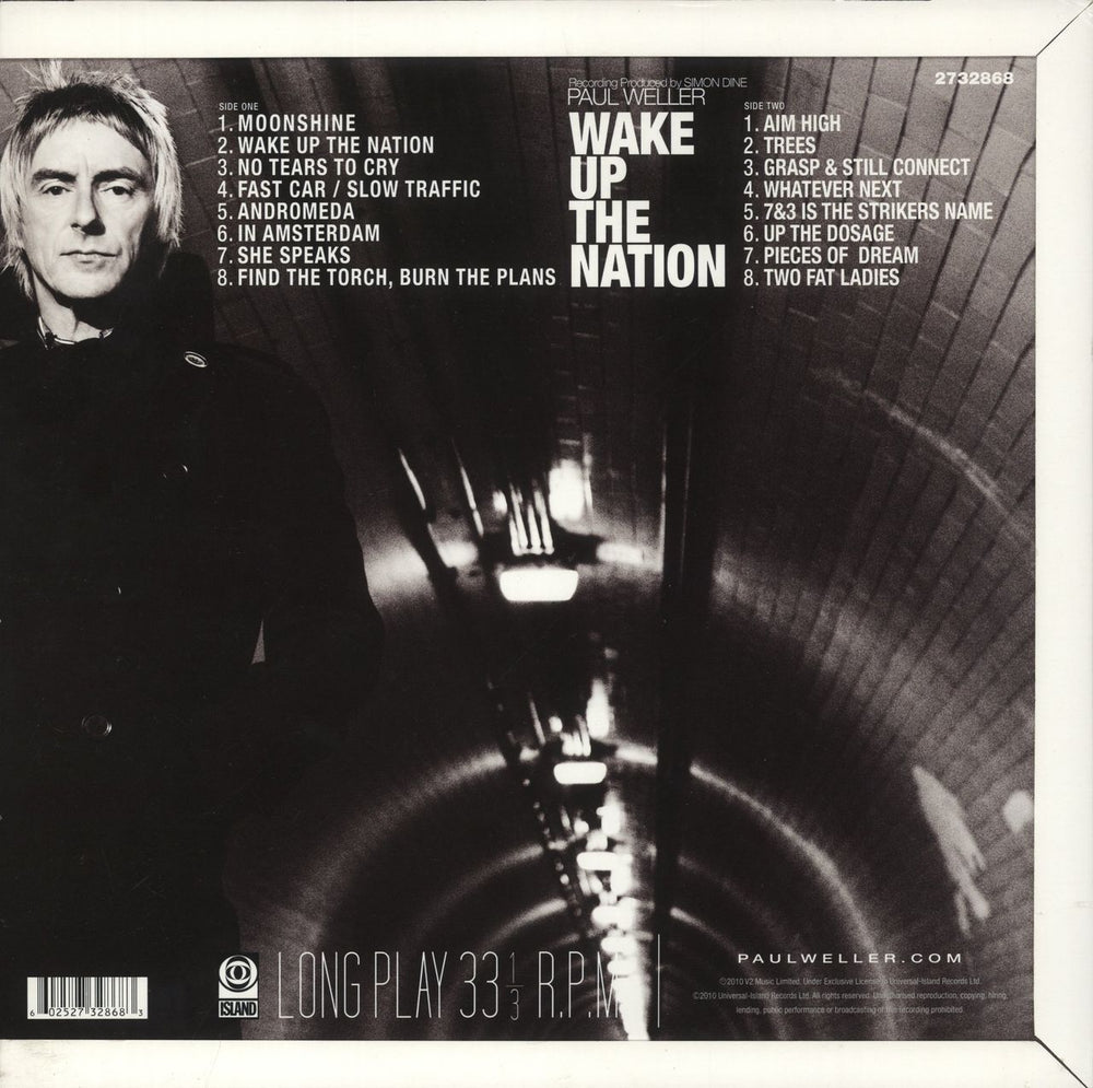 Paul Weller Wake Up The Nation - EX UK vinyl LP album (LP record) 602527328683