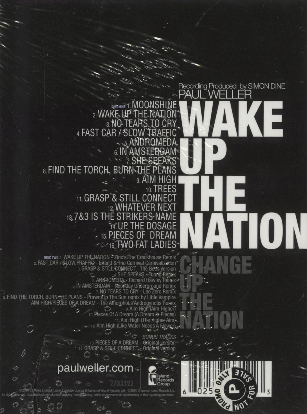 Paul Weller Wake Up The Nation - Promo Stickered - Sealed UK Promo 2 CD album set (Double CD) 602527335223