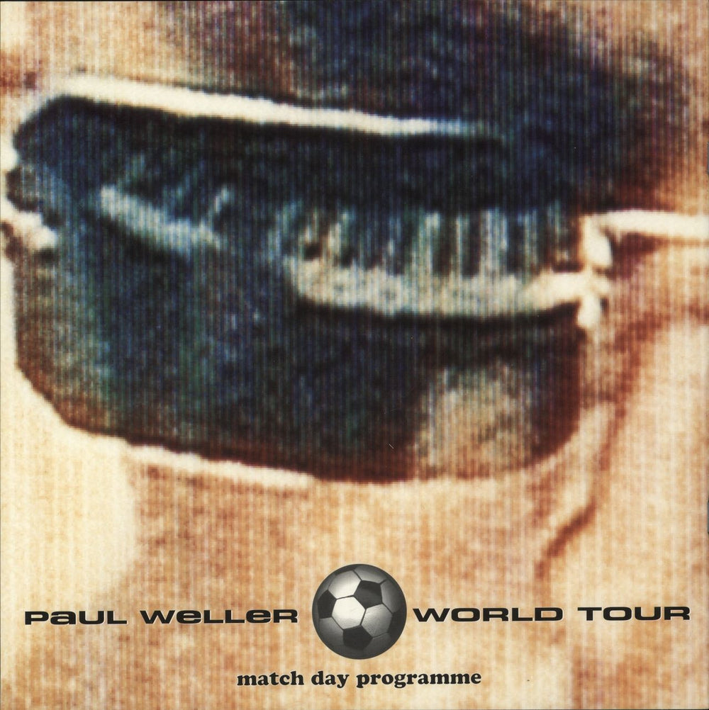 Paul Weller World Tour Match Day Program UK tour programme