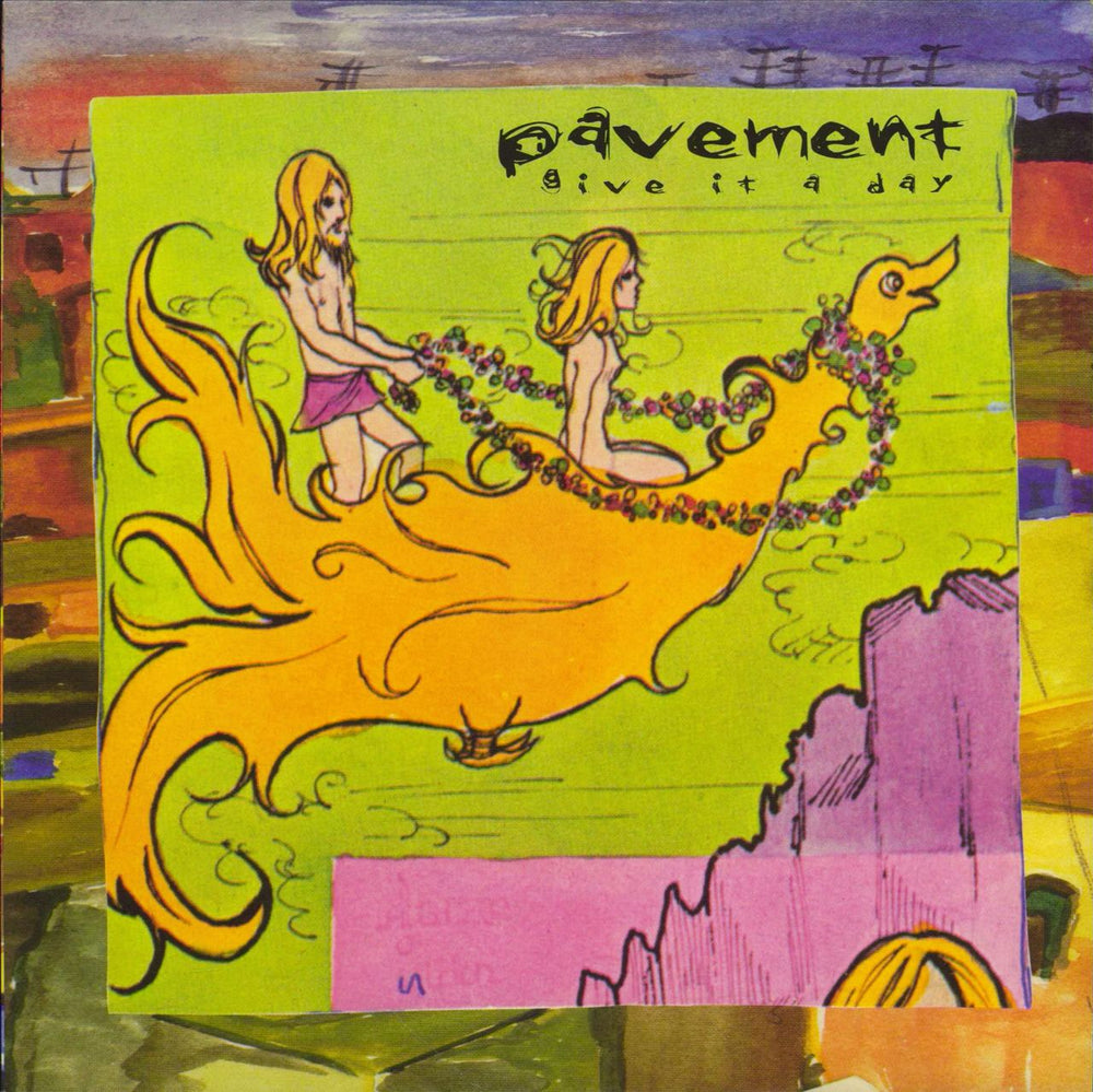 Pavement Give It A Day UK 7" vinyl single (7 inch record / 45) ABB110S