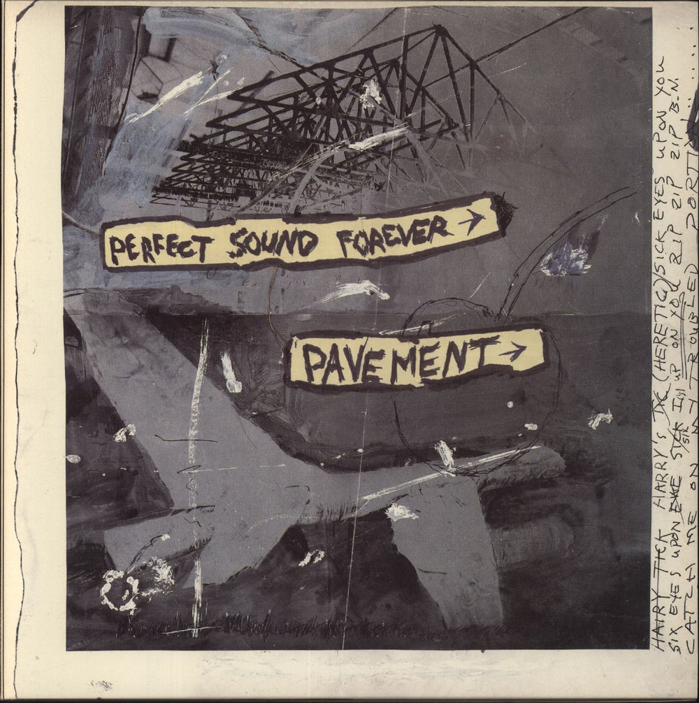Pavement Perfect Sound Forever - Yellow & Black labels US 10" vinyl single (10 inch record) DC004