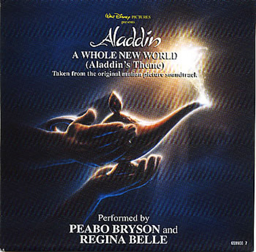 Peabo Bryson A Whole New World (Aladdin's Theme) UK 7" vinyl single (7 inch record / 45) 659900-7