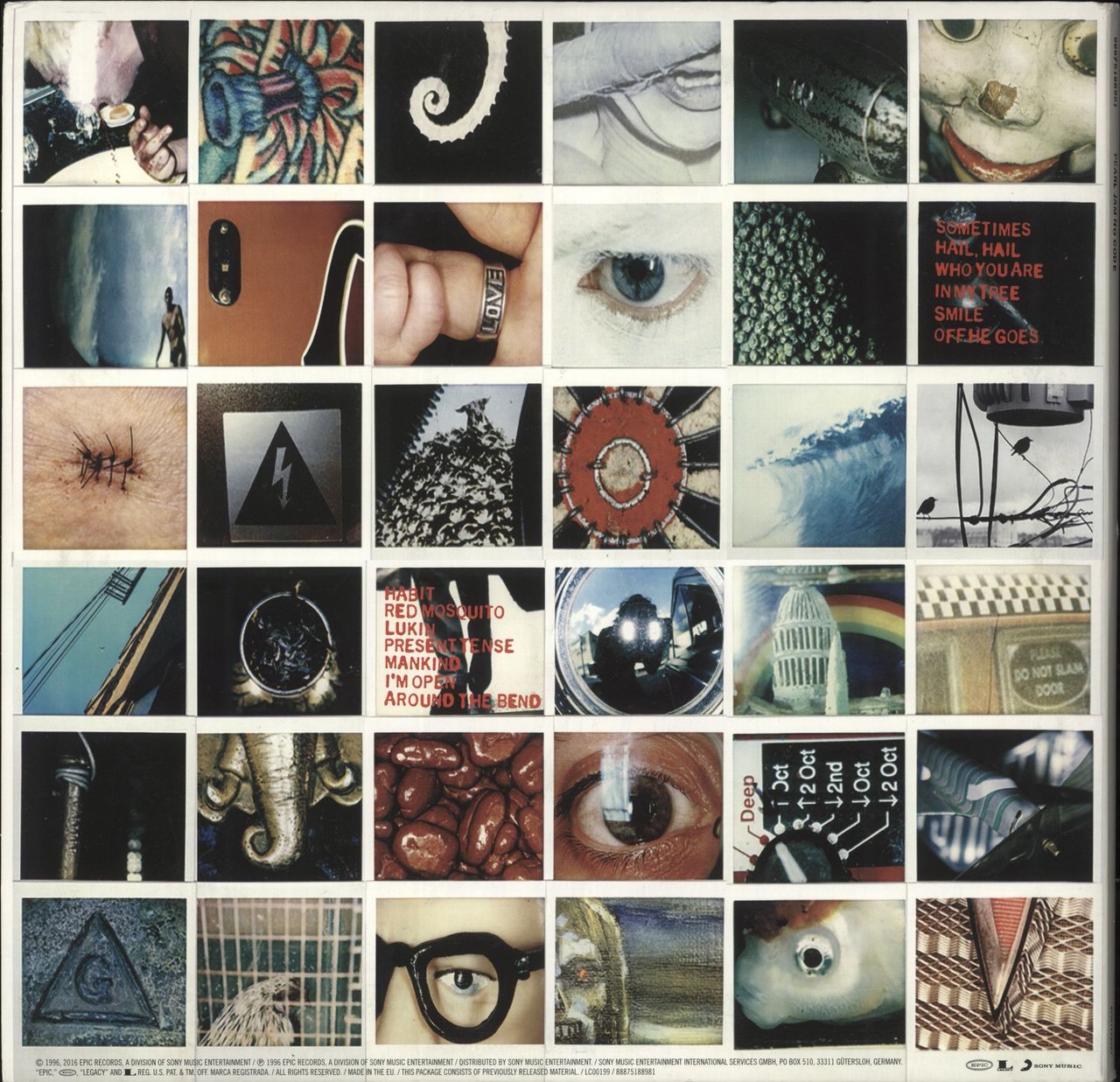 Pearl Jam No Code - Art Prints E UK vinyl LP album (LP record)