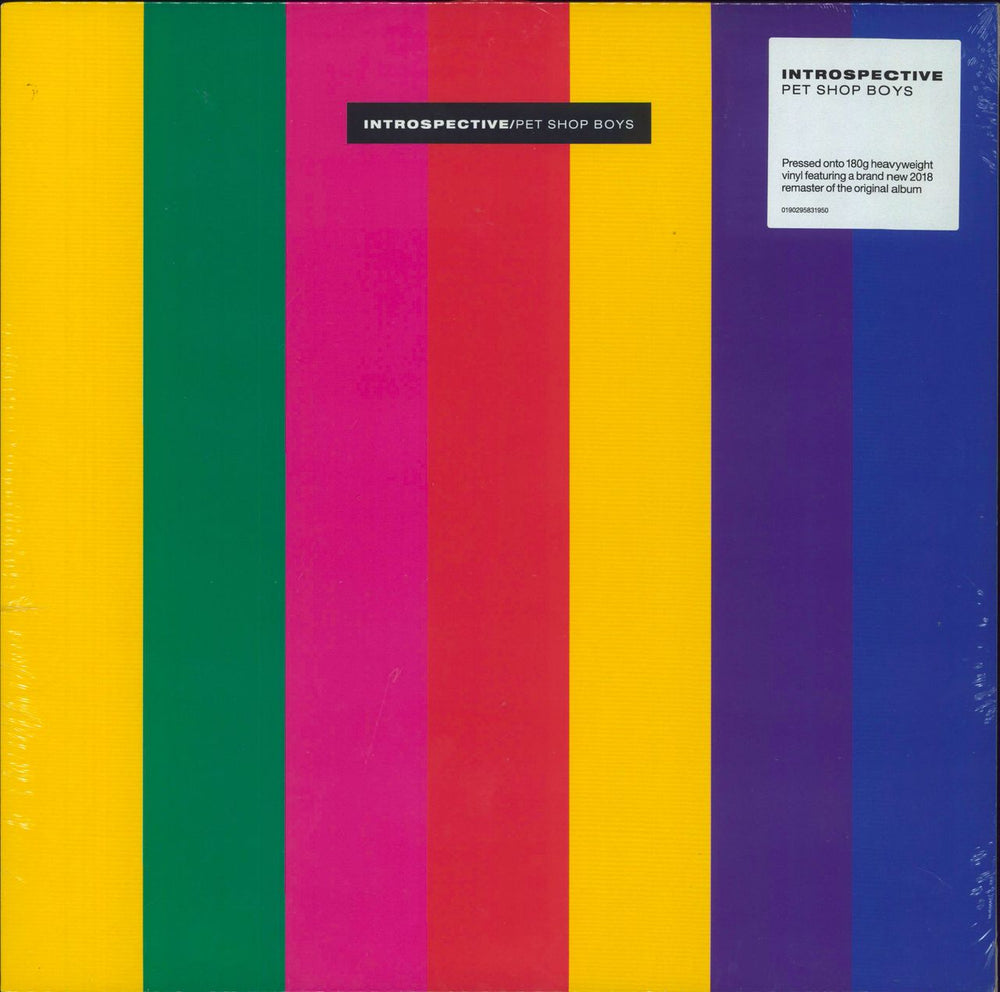 Pet Shop Boys Introspective - 180 Gram - Sealed UK vinyl LP album (LP record) 0190295831950