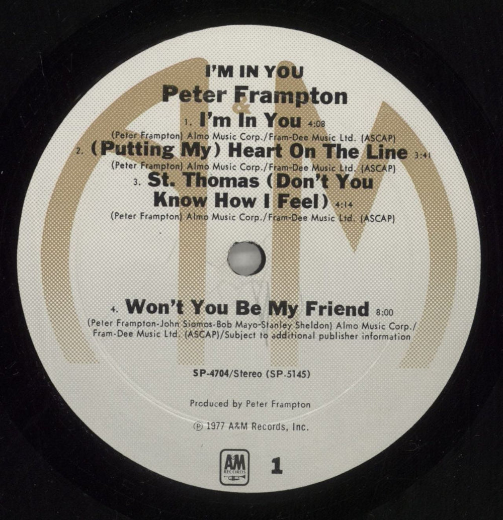 Peter Frampton I'm In You US vinyl LP album (LP record) PFRLPIM522121