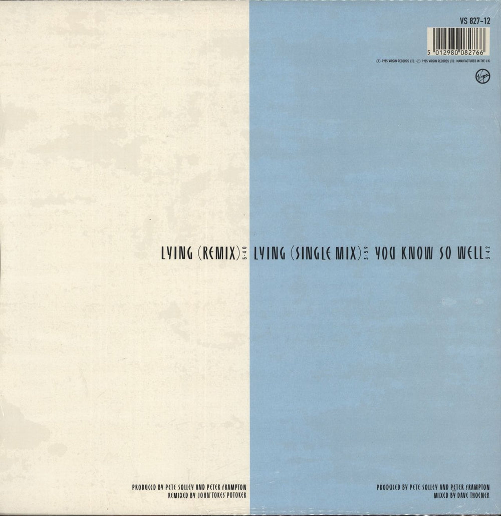 Peter Frampton Lying - Shrink UK 12" vinyl single (12 inch record / Maxi-single) 5012980082766