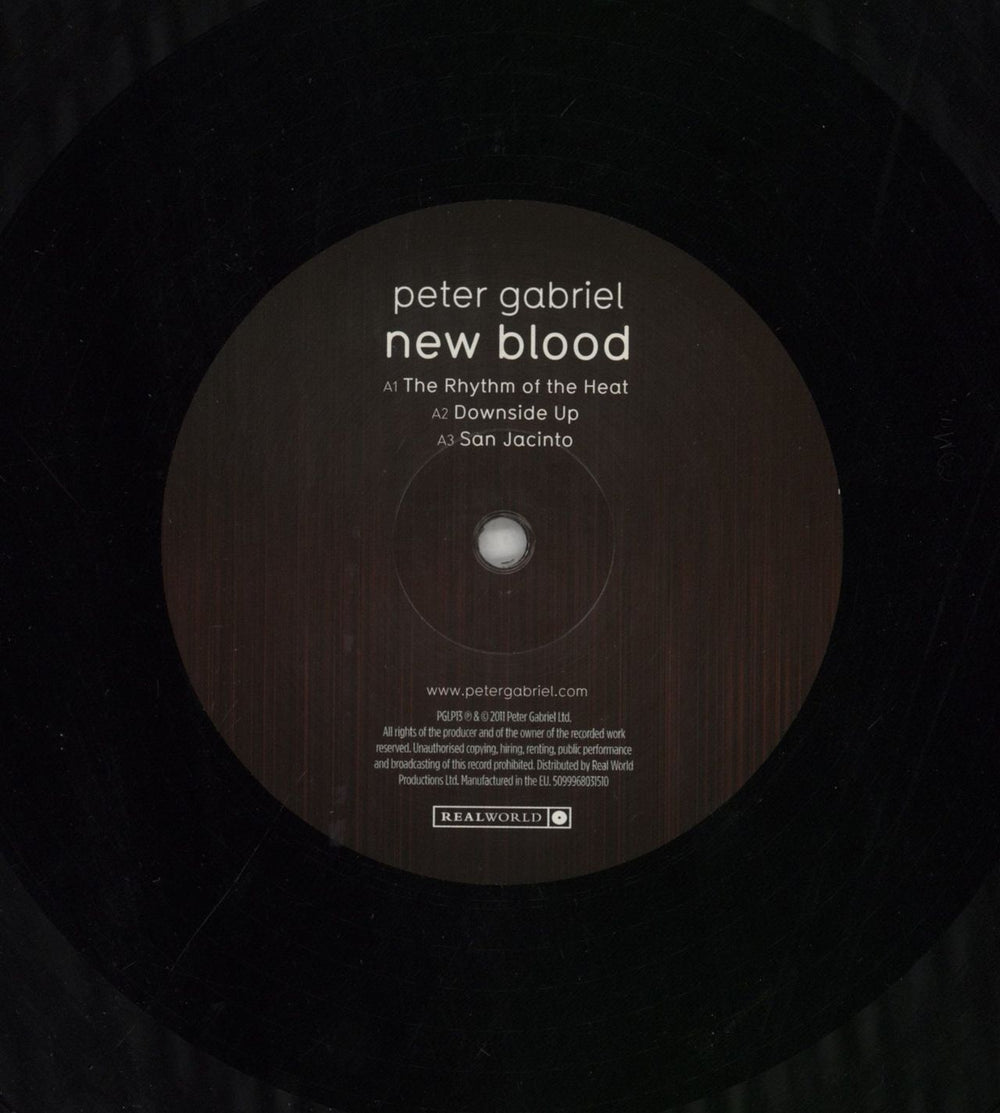 Peter Gabriel New Blood + 7" Picture Disc - VG UK 2-LP vinyl record set (Double LP Album) GAB2LNE850596