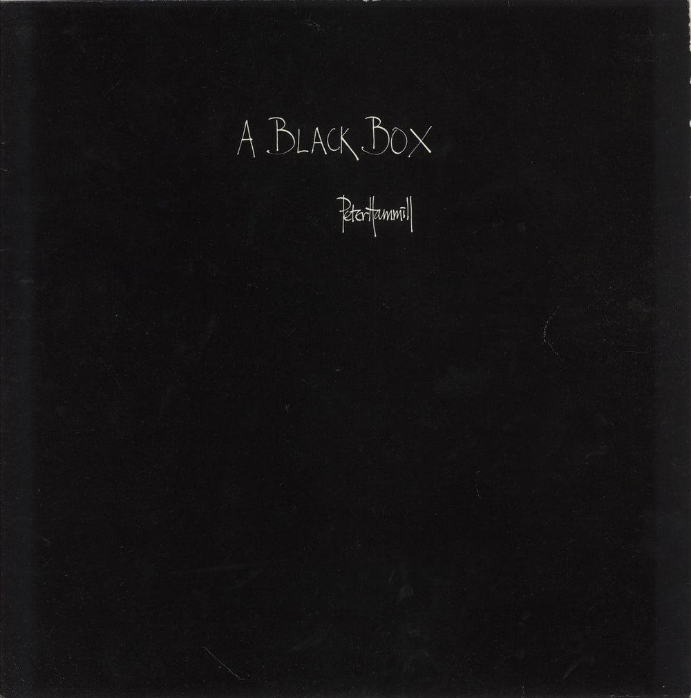 Peter Hammill A Black Box Greek vinyl LP album (LP record) 6302067