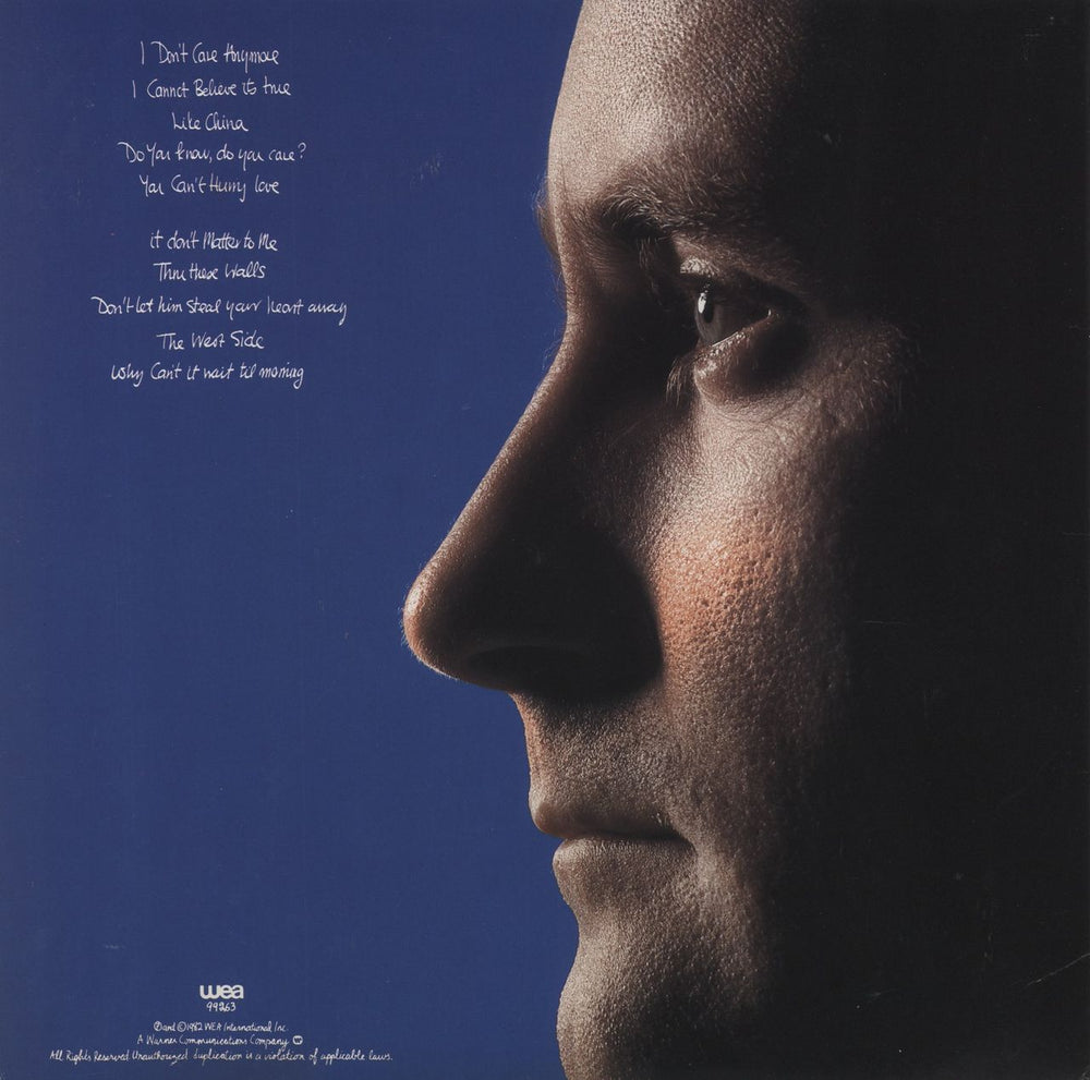 Phil Collins Hello I Must Be Going Japanese vinyl LP album (LP record)