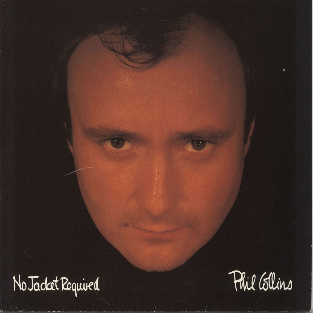 Phil Collins No Jacket Required + Merchandise Insert UK vinyl LP album (LP record) V2345