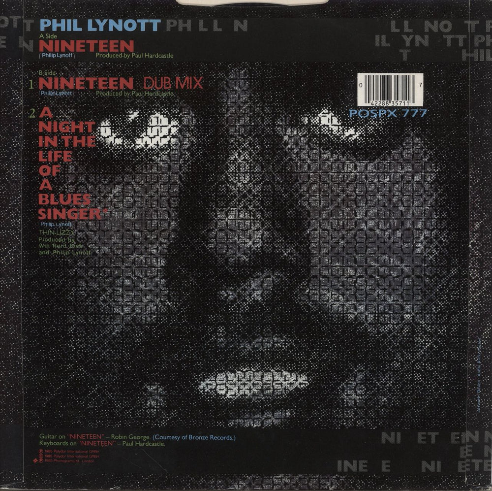 Phil Lynott Nineteen UK 12" vinyl single (12 inch record / Maxi-single) 042288357117
