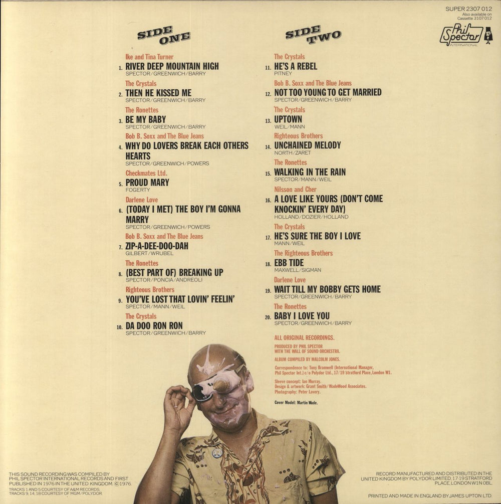 Phil Spector 20 Greatest Hits UK vinyl LP album (LP record)