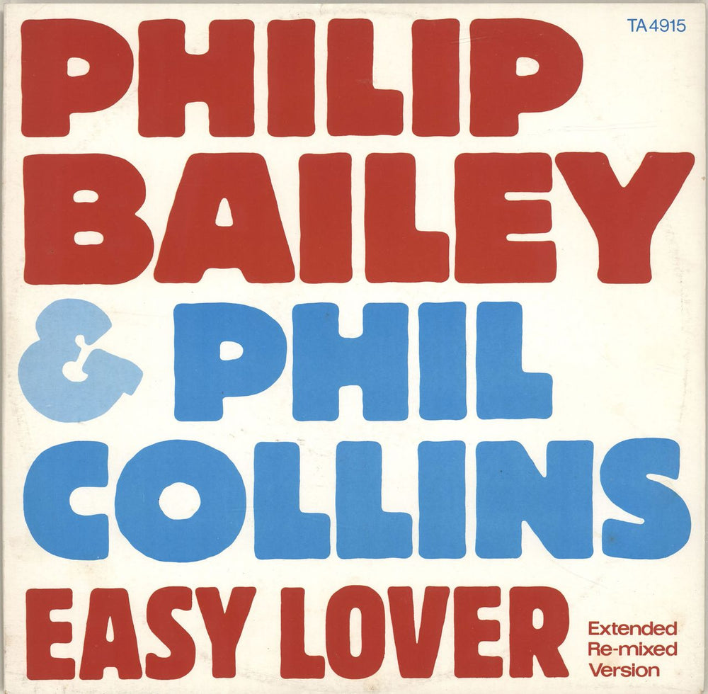Philip Bailey Easy Lover UK 12" vinyl single (12 inch record / Maxi-single) TA4915