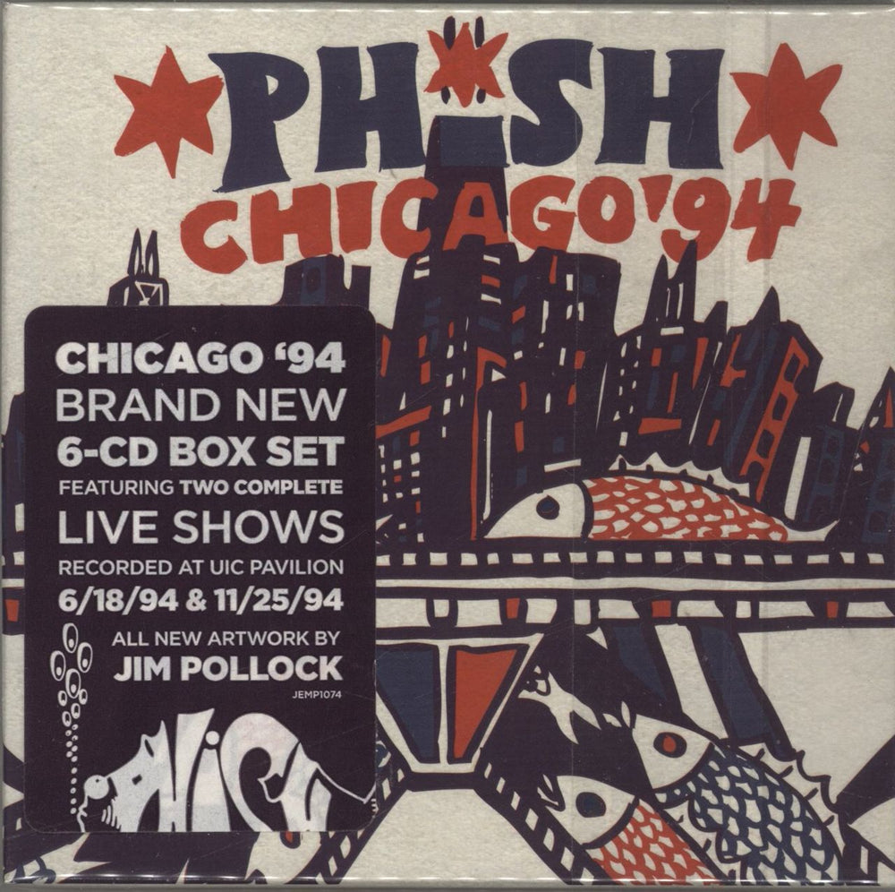 Phish Chicago '94 US CD Album Box Set JEMP1074