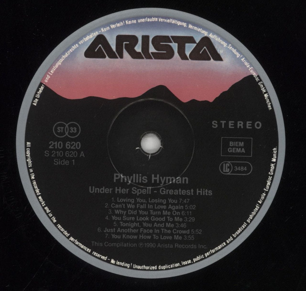 Phyllis Hyman The Best Of Phyllis Hyman - Greatest Hits German vinyl LP album (LP record) PQHLPTH860095