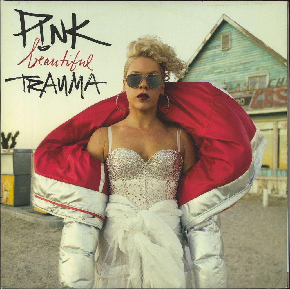 Pink Beautiful Trauma UK 2-LP vinyl record set (Double LP Album) 88985-47469-1