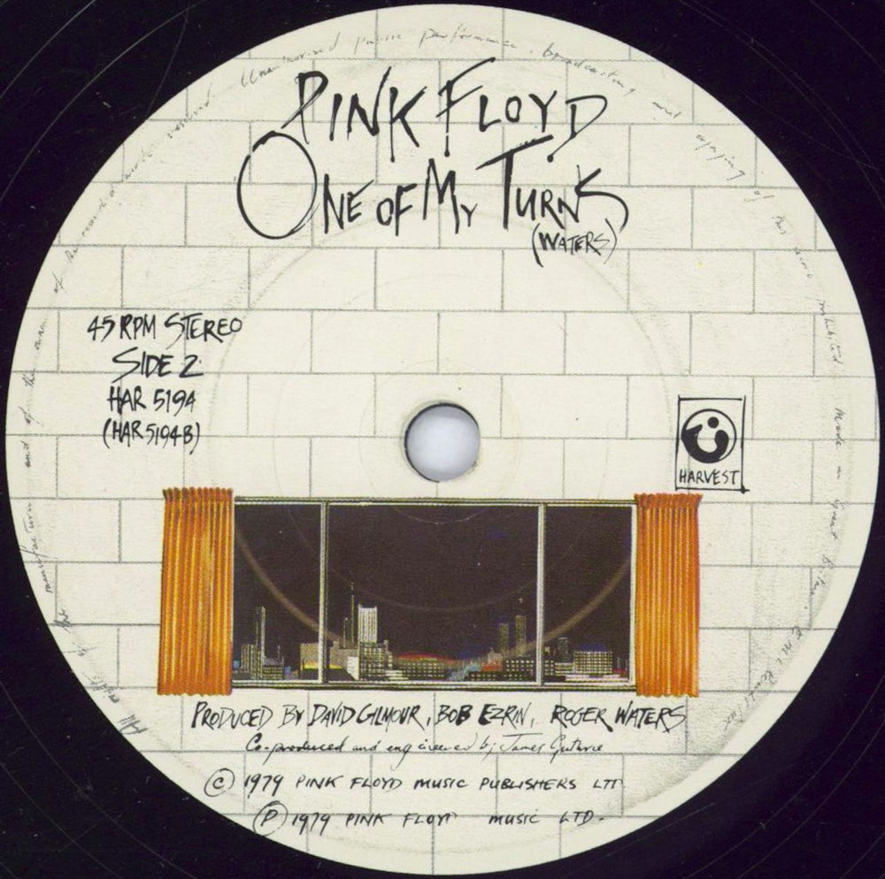 Pink Floyd Another Brick In The Wall - Solid + P/S UK 7" vinyl single (7 inch record / 45)
