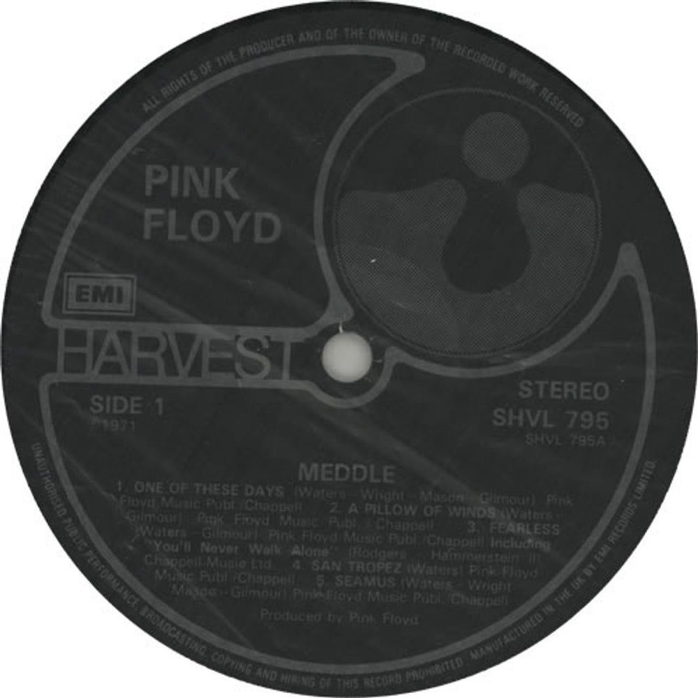 Pink Floyd Meddle - 7th UK vinyl LP album (LP record) PINLPME310328