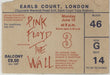 Pink Floyd The Wall - Scarfe Cover + Ticket Stub UK tour programme
