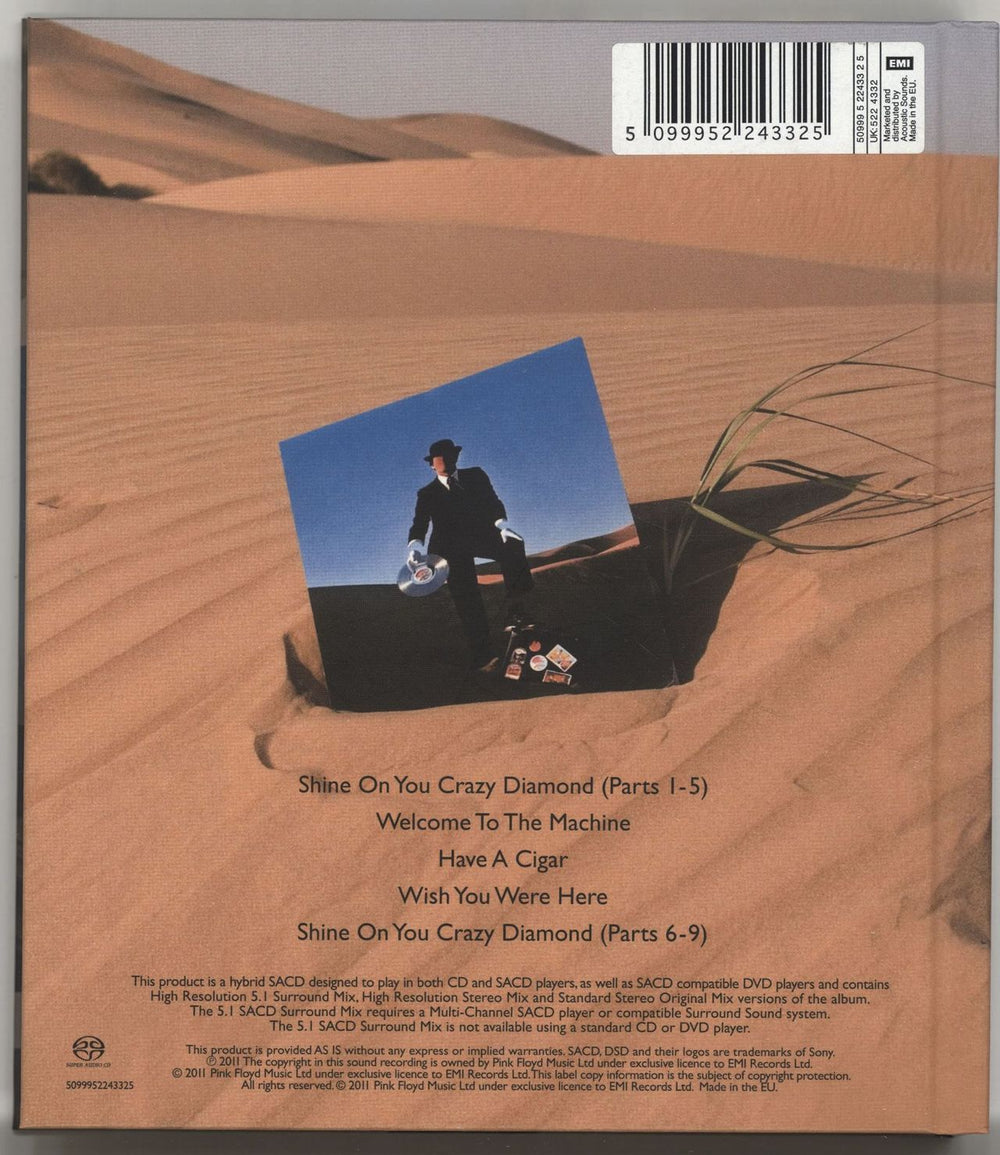 Pink Floyd Wish You Were Here + Six Postcards UK super audio CD SACD PINSAWI703433