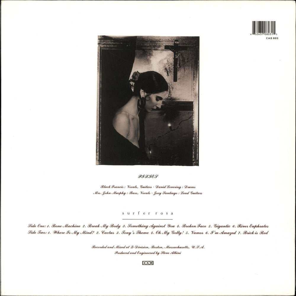 Pixies Surfer Rosa - 180gm UK vinyl LP album (LP record) 652637080315