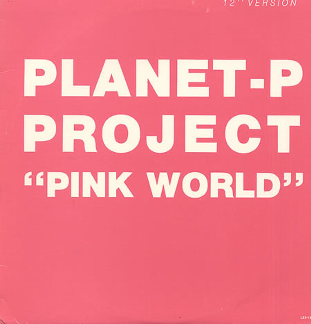 Planet P Pink World US Promo 12" vinyl single (12 inch record / Maxi-single) L33-1227