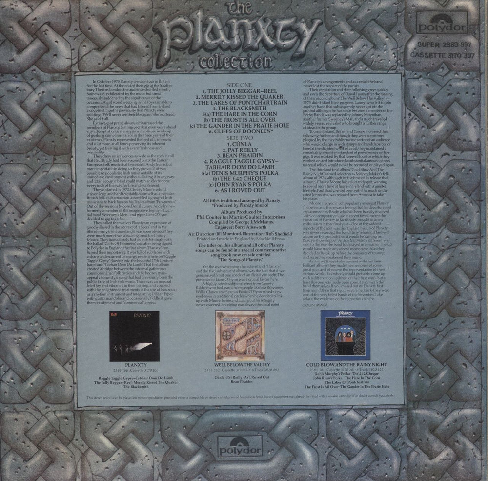 Planxty The Planxty Collection UK vinyl LP album (LP record)