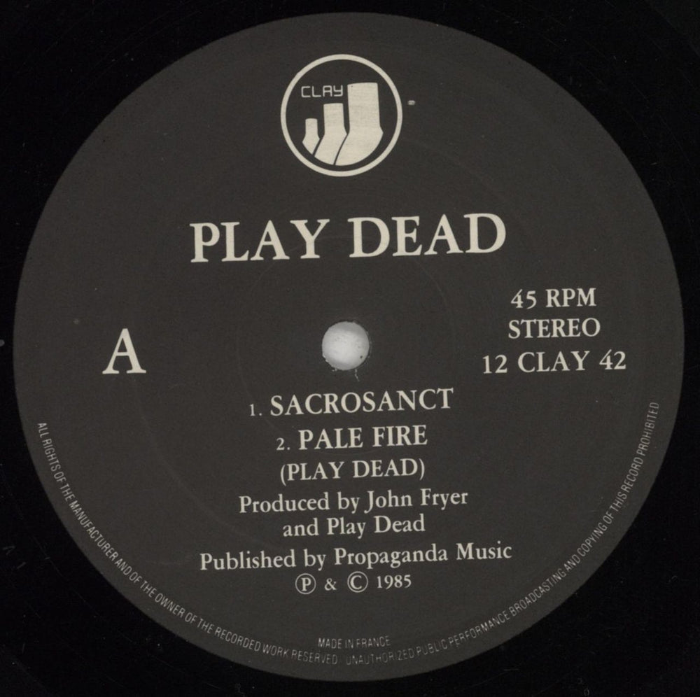 Play Dead Sacrosanct EP UK 12" vinyl single (12 inch record / Maxi-single) PDD12SA300608