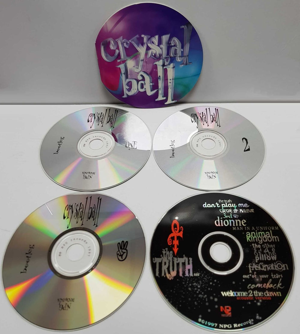 Prince Crystal Ball - with Booklet US 4-CD album set