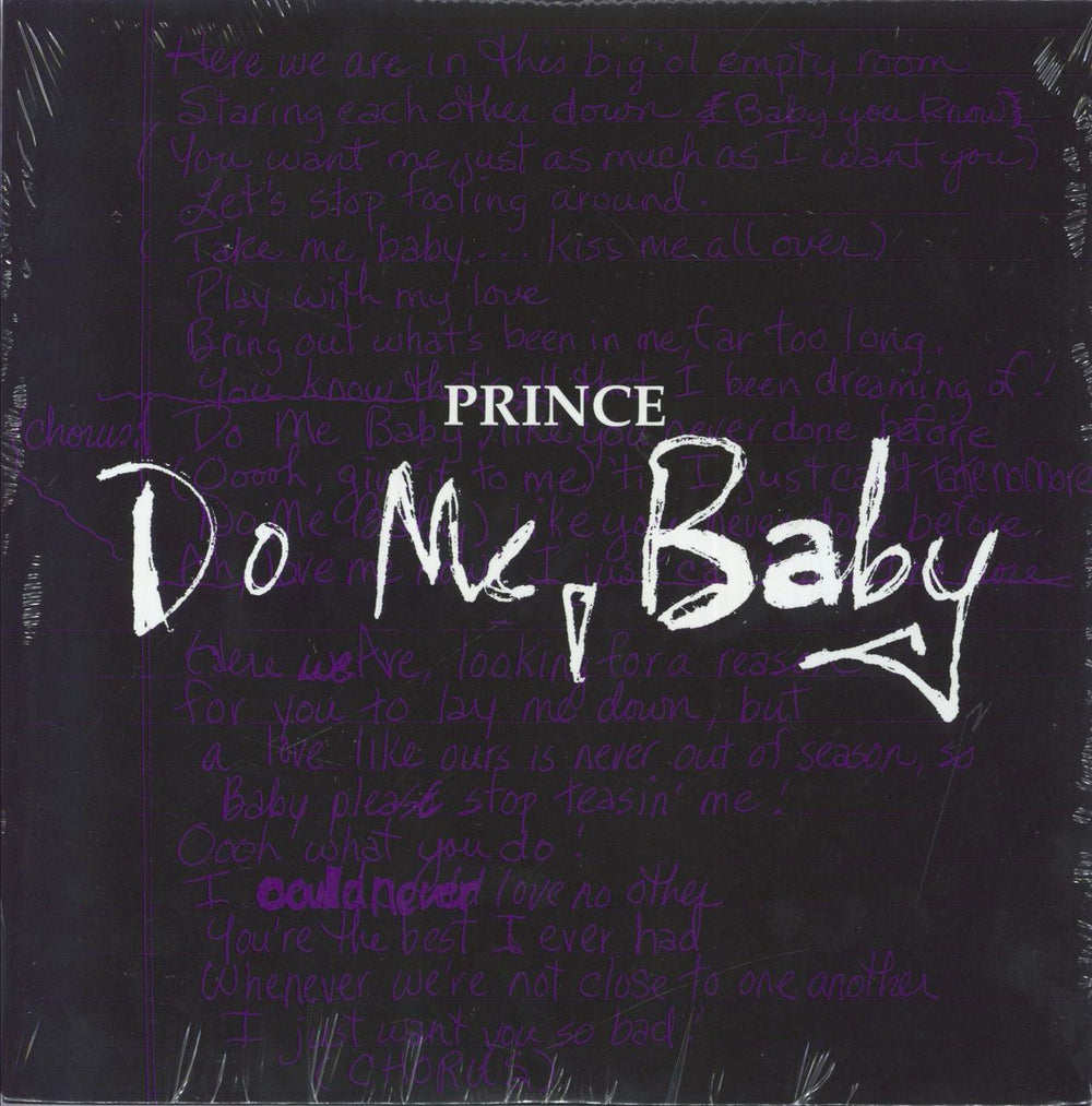 Prince Do Me, Baby - Purple Vinyl - Sealed US 7" vinyl single (7 inch record / 45) 081227882112