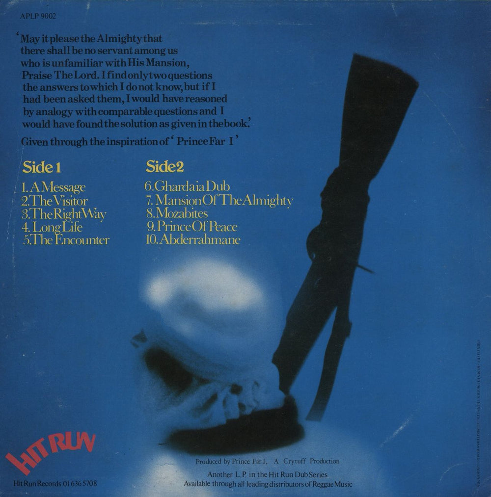 Prince Far I Cry Tuff Dub Encounter Chapter I - 1st UK vinyl LP album (LP record)