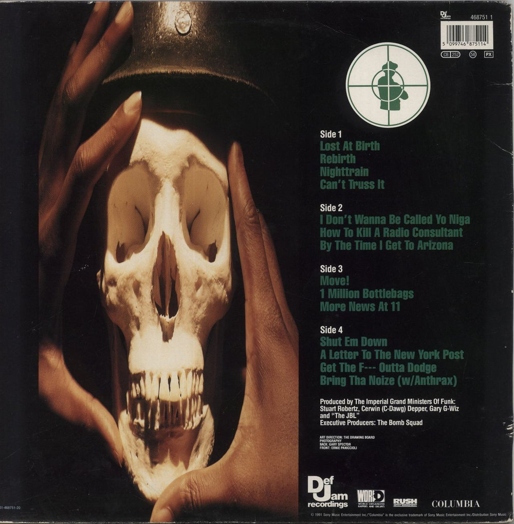 Public Enemy Apocalypse 91...The Enemy Strike Black - VG Dutch 2-LP vinyl record set (Double LP Album) 5099746875114