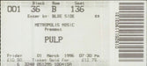 Pulp Arena Tour UK tour programme