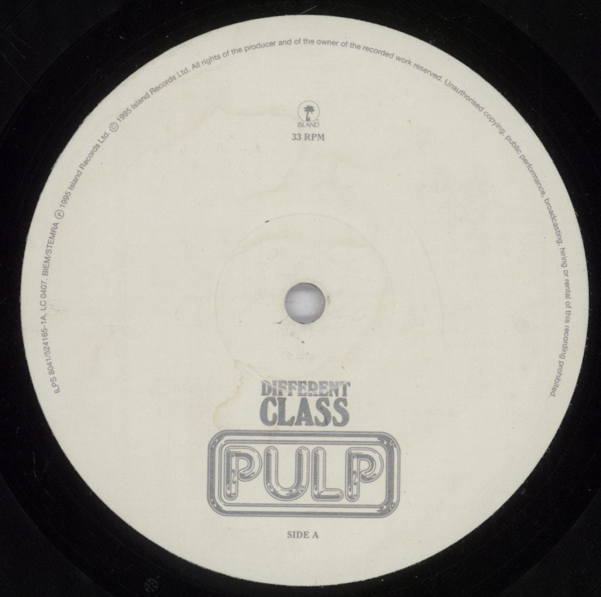 Pulp Different Class - EX UK vinyl LP album (LP record) PULLPDI612369