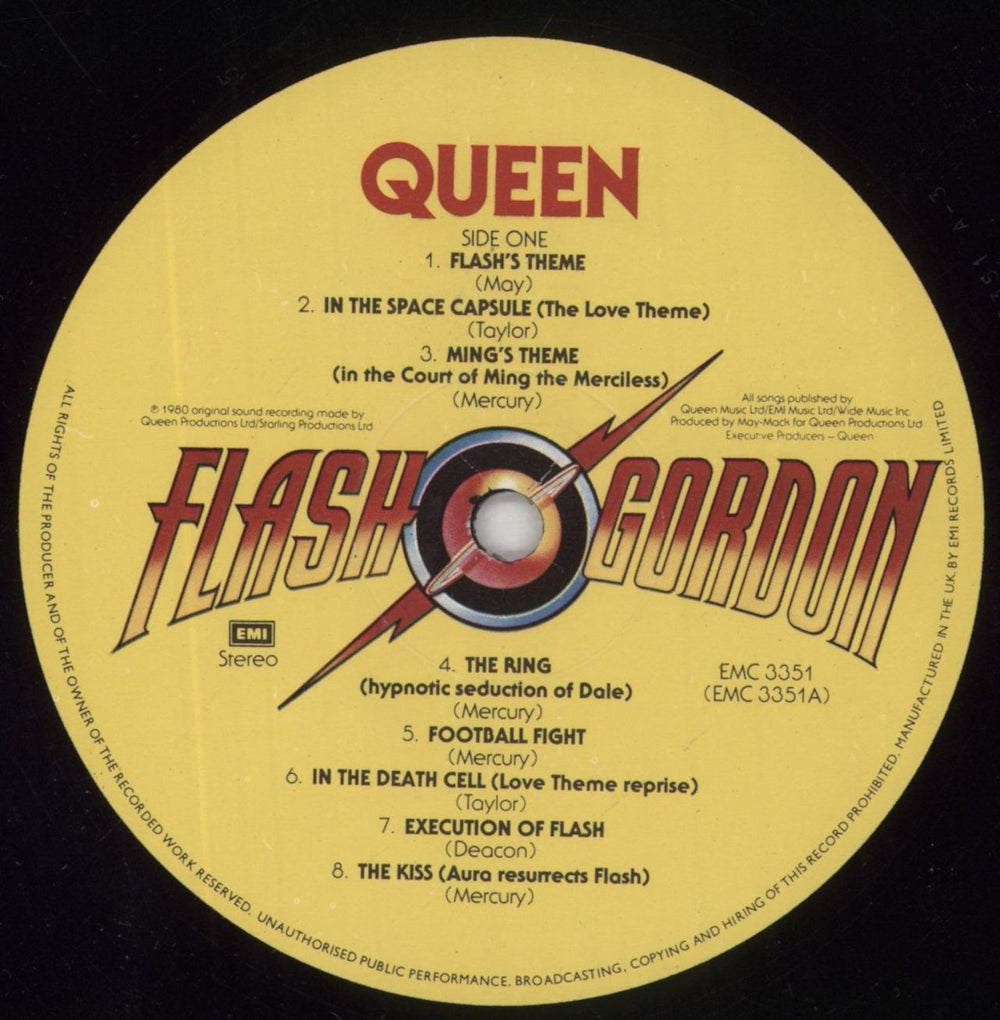 Queen Flash Gordon + Die-Cut Inner - EX UK vinyl LP album (LP record) QUELPFL660687