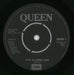 Queen It's A Hard Life - 1st - 4pr UK 7" vinyl single (7 inch record / 45) QUE07IT07526