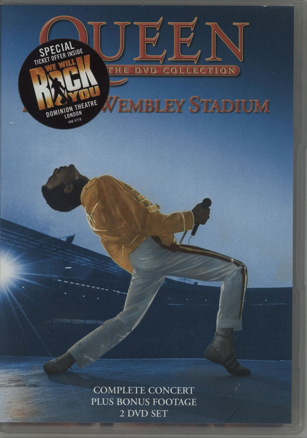 Queen Live At Wembley Stadium UK DVD 4904719
