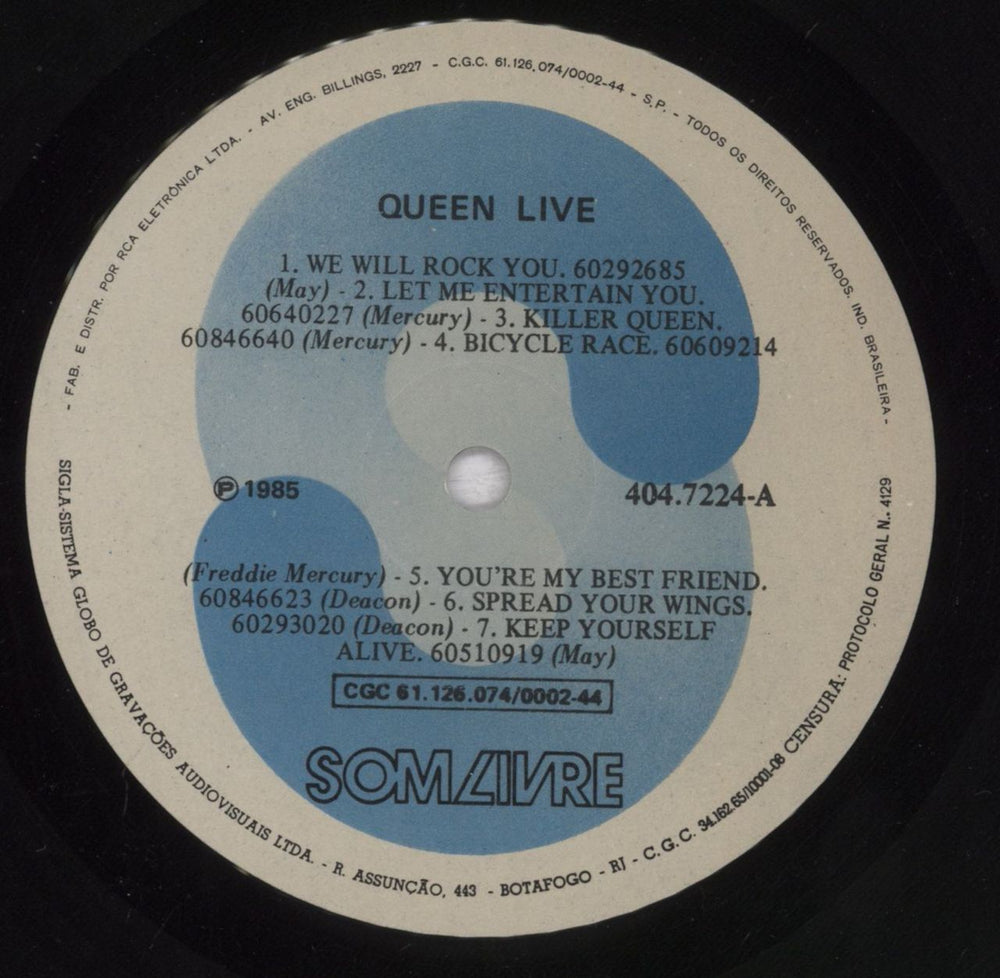 Queen Queen Live - EX Brazilian vinyl LP album (LP record) QUELPQU232260