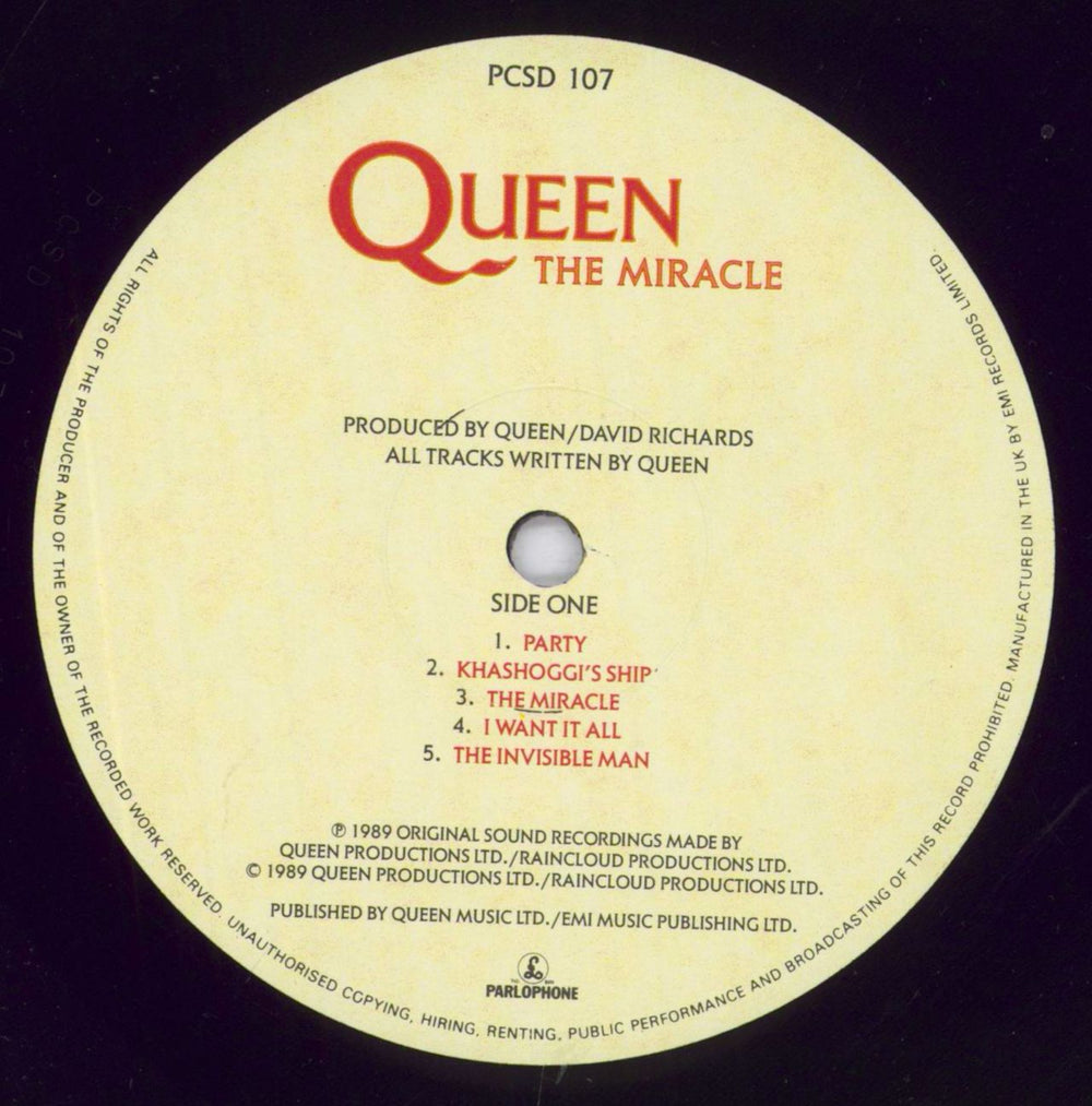 Queen The Miracle - VG Sleeve UK vinyl LP album (LP record) QUELPTH830312