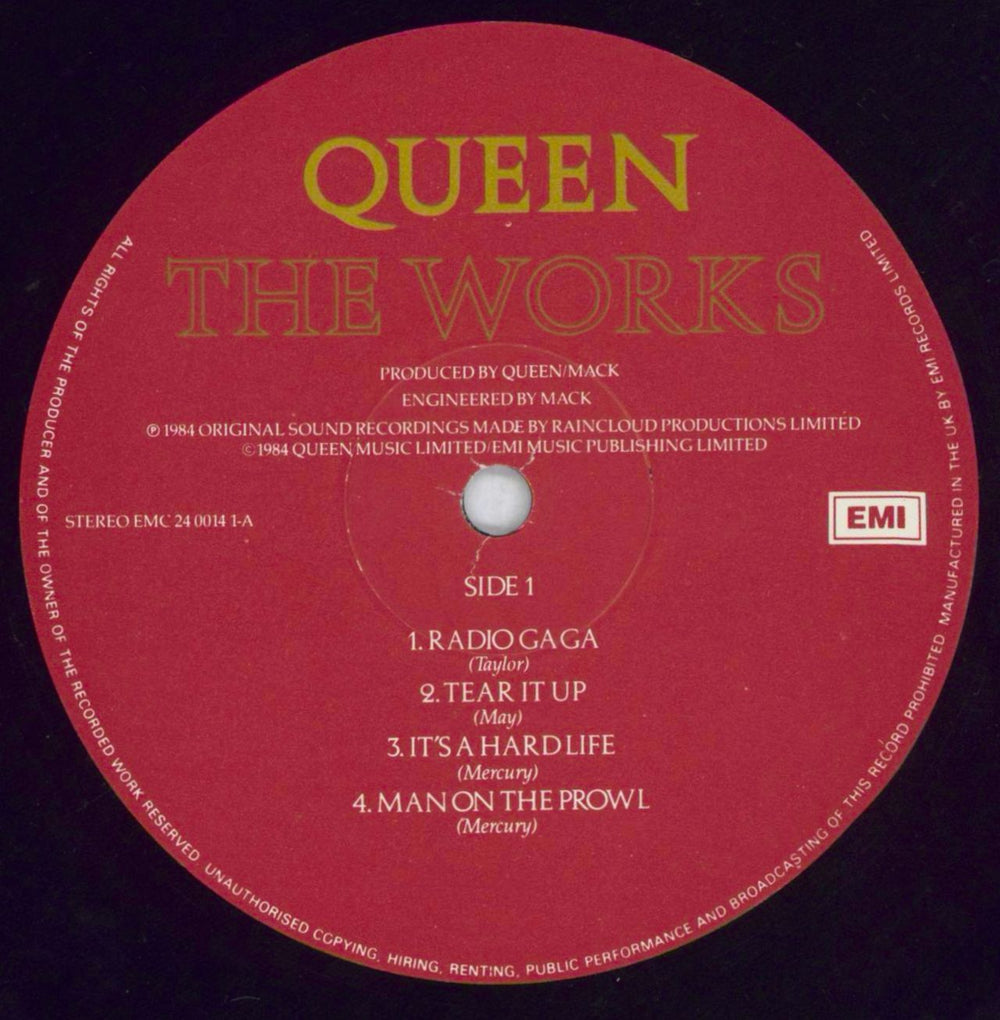 Queen The Works UK vinyl LP album (LP record) QUELPTH469649