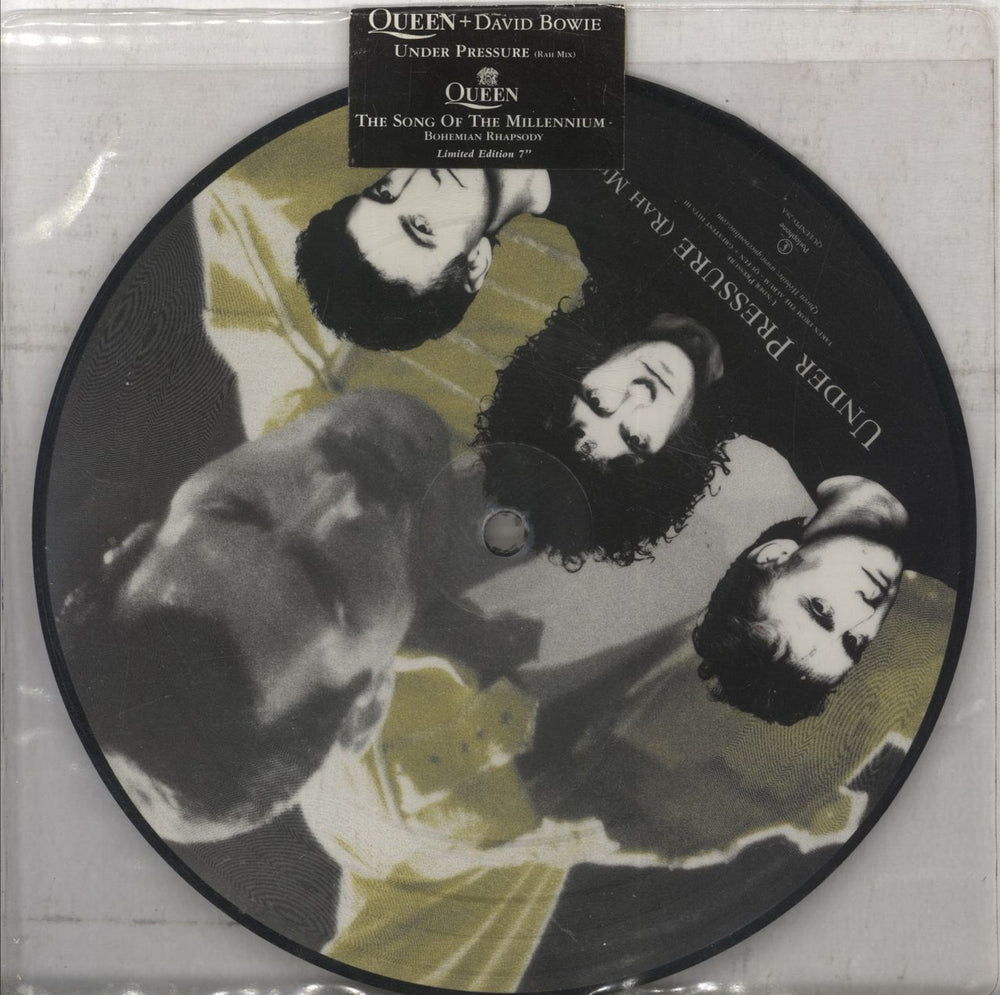 Queen Under Pressure - Sealed UK 7" vinyl picture disc (7 inch picture disc single) QUEENPD28