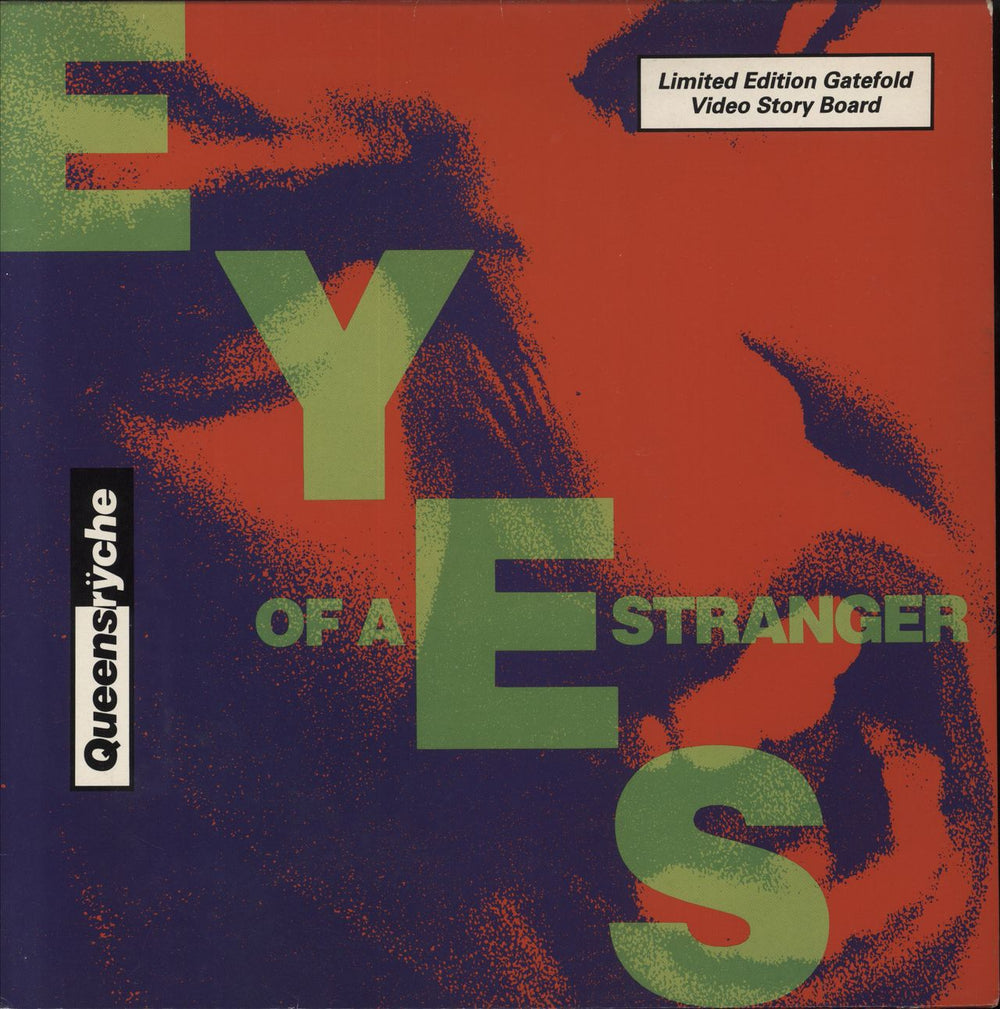 Queensryche Eyes Of A Stranger - Gatefold UK 12" vinyl single (12 inch record / Maxi-single) 12MTG65